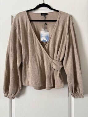 Majorelle Booker Wrap Sweater